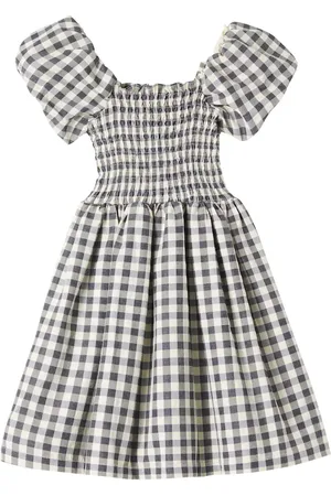 Molo Cherisla checked cotton-blend dress