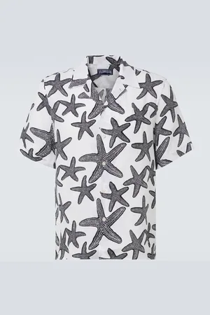Vilebrequin Printed linen bowling shirt