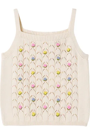 The New Society Canea embroidered cotton top