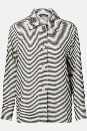 Max Mara Zamia printed linen blouse
