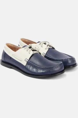 Loewe Campo leather boat shoes