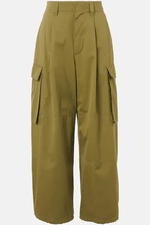 Loewe Cotton and silk cargo pants