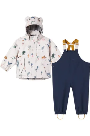 Liewood Baby Manu raincoat and overalls set