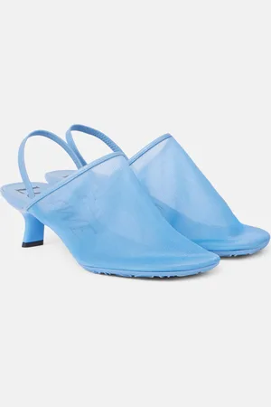 Loewe Petal 45 mesh slingback pumps