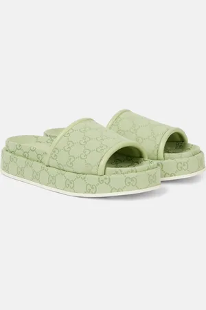 Gucci GG Canvas platform slides