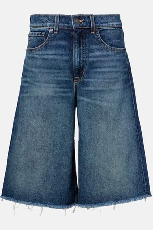 NILI LOTAN High-rise denim shorts