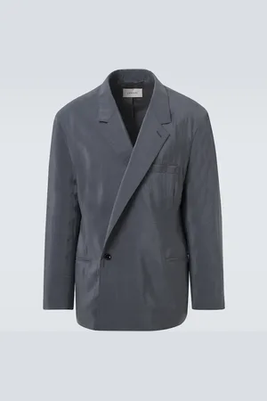 LEMAIRE Asymmetric silk-blend blazer