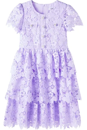 Self-Portrait Embellished lace dress