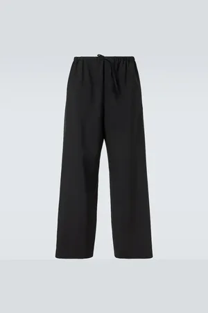 The Row Donatello mid-rise wool wide-leg pants