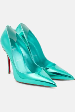 Christian Louboutin Miss Z 100 metallic leather pumps