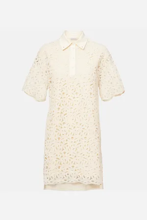 Moncler Cotton-blend lace minidress