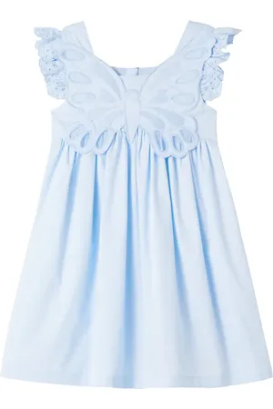 Self-Portrait Butterfly ruffled cotton dress