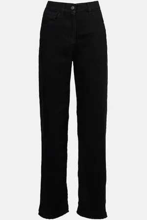The Row Tarley linen straight jeans