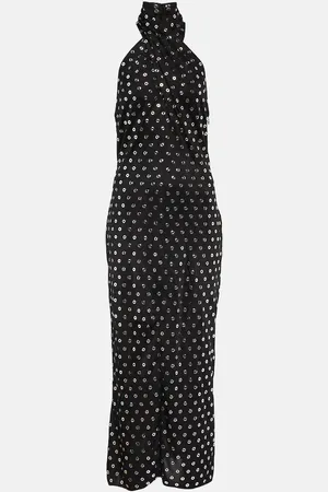 Alaïa AlaÃ¯a Embellished halterneck midi dress