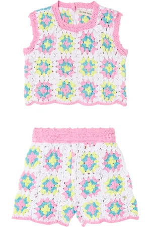 The New Society Baby Nikaia crochet cotton top and shorts set