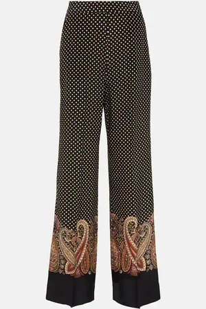 Etro Velvet wide-leg pants