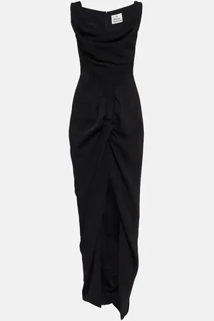 Vivienne Westwood Panther draped crÃªpe midi dress