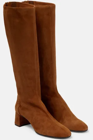 Aquazzura Saint Honore suede knee-high boots