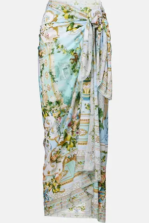 Camilla Draped beach cover-up