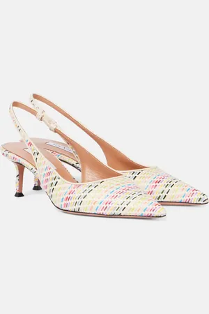 Aquazzura New Purist Sling 50 slingback pumps
