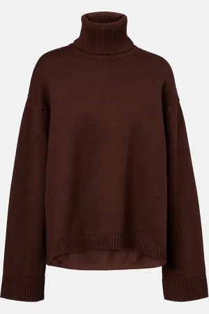 The Frankie Shop Rhea wool and cotton turtleneck sweater