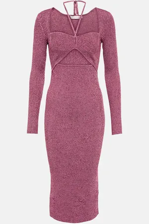 Simkhai Danika ribbed-knit midi dress