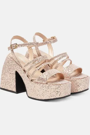 NODALETO Bulla Chibi glitter platform sandals
