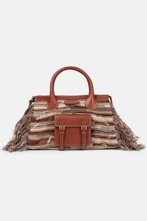 Chloé ChloÃ© Edith Medium cashmere and leather tote