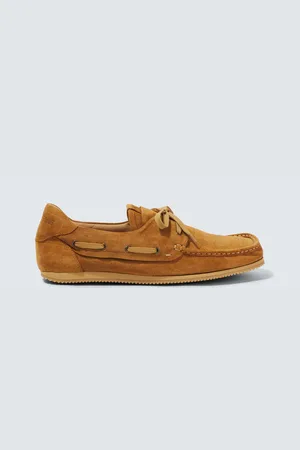 Jacquemus Batto croc-effect suede boat shoes