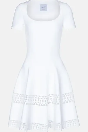 Alaïa AlaÃ¯a Vienne stretch-jersey minidress