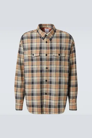 VISVIM Lumber Check wool and linen shirt