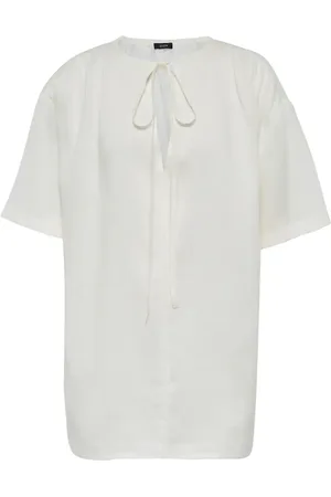 Joseph Tie-neck ramie blouse