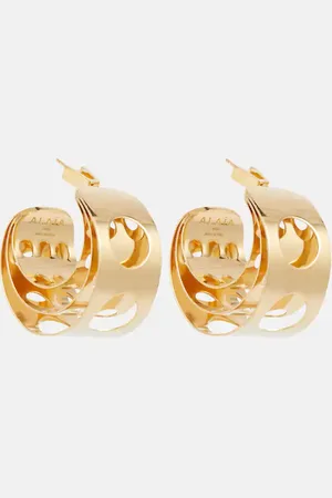 Alaïa AlaÃ¯a Cutout hoop earrings