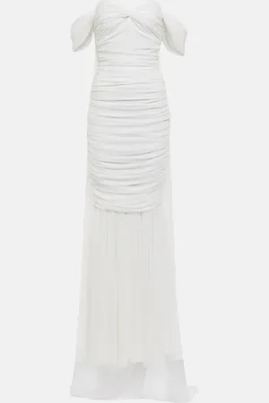 Norma Kamali Walter off-shoulder gown