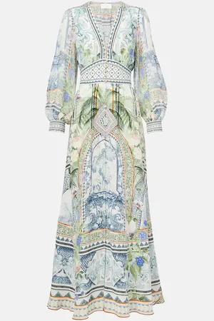 Camilla Printed silk crÃªpe maxi dress