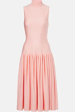 Alaïa AlaÃ¯a Godet midi dress