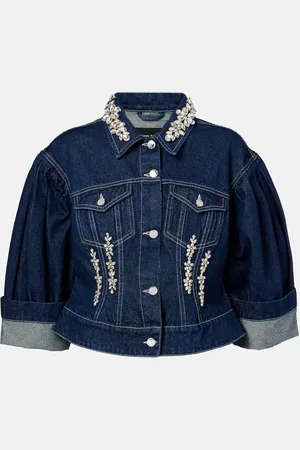 Simone Rocha Turbo embellished denim jacket