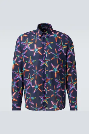 Vilebrequin Printed cotton voile shirt