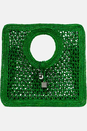 Jacquemus Spiaggia Small raffia tote bag