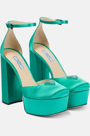 Prada Satin platform pumps