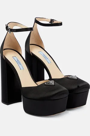 Prada Satin platform pumps