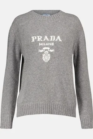 Prada Logo wool and cashmere sweater
