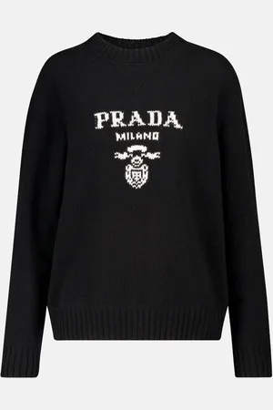 Prada Logo wool and cashmere sweater