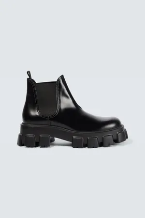 Prada Monolith leather Chelsea boots