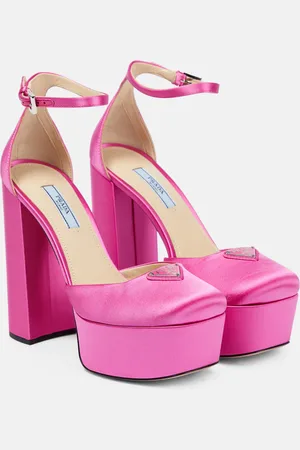 Prada Satin platform pumps