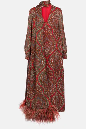 VALENTINO Voyage Imaginaire silk georgette gown