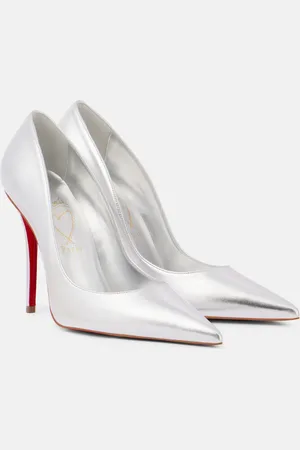 Christian Louboutin Miss Z 100 metallic leather pumps