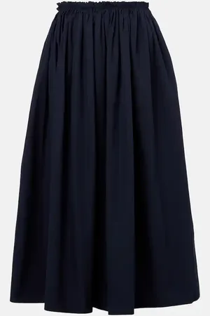 GABRIELA HEARST Chiara cotton poplin midi skirt
