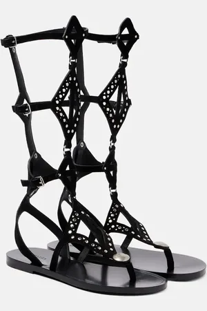 Isabel Marant Boham cutout suede gladiator sandals