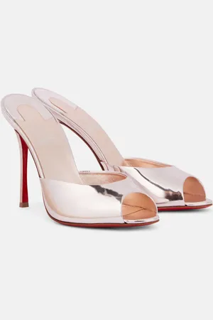 Christian Louboutin Me Dolly 100 mirrored leather mules